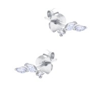 Shining CZ Crystal Silver Stud Earring STS-6247